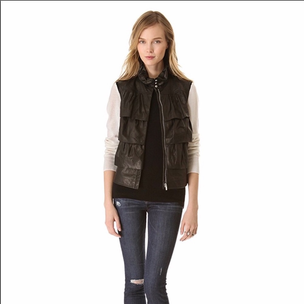 DVF Cupcake Bomber Vest in Black